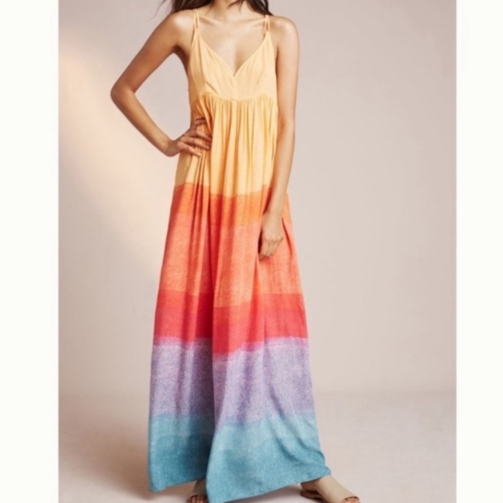 Anthropologie x Carla Weeks Setting Sun Maxi Dress - Picture 3 of 13